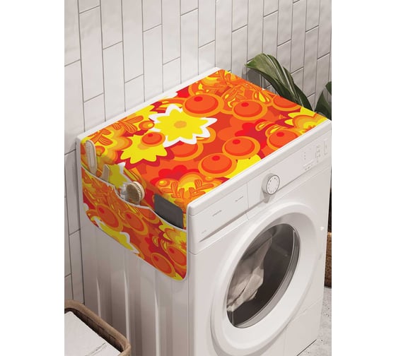 Органайзер для хранения Ambesonne "Фруктовый пожар" на стиральную машину, 45x120 см, cwm_30091 1