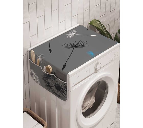 Органайзер для хранения Ambesonne "Одуванчики в негативе" на стиральную машину, 45x120 см, cwm_3432 1