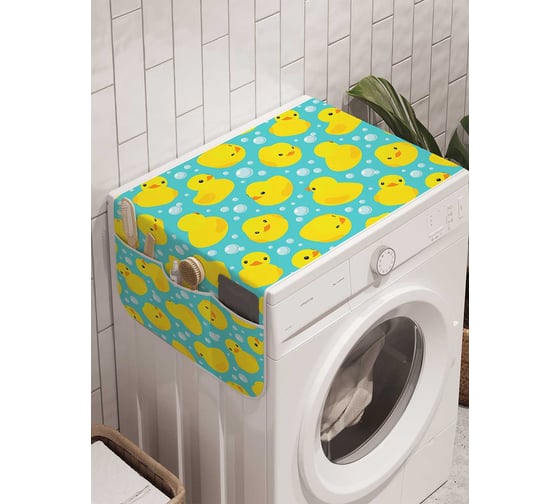 Органайзер для хранения Ambesonne "Нашествие утят" на стиральную машину, 45x120 см, cwm_23369 1