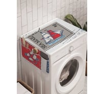 Органайзер для хранения Ambesonne "Морские почтовые марки" на стиральную машину, 45x120 см, cwm_4275