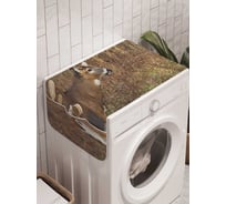 Органайзер для хранения Ambesonne "Олень в лесу" на стиральную машину, 45x120 см, cwm_4298
