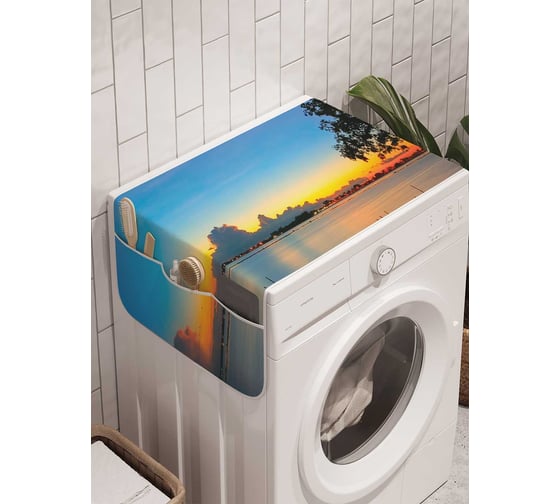 Органайзер для хранения Ambesonne "Внезапное наводнение" на стиральную машину, 45x120 см, cwm_19849 1