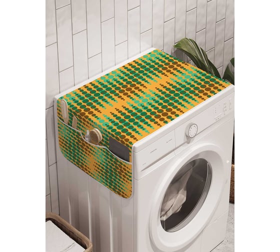 Органайзер для хранения Ambesonne "Полосатые сдвиги" на стиральную машину, 45x120 см, cwm_28553 1