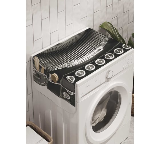 Органайзер для хранения Ambesonne "Печатная машинка" на стиральную машину, 45x120 см, cwm_8289 1