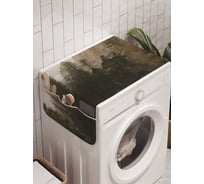 Органайзер для хранения Ambesonne "Ели на берегу" на стиральную машину, 45x120 см, cwm_19004