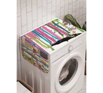 Органайзер для хранения Ambesonne "Под красочным дождем" на стиральную машину, 45x120 см, cwm_867