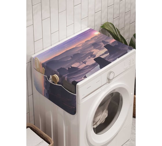 Органайзер для хранения Ambesonne "Каньон с водой" на стиральную машину, 45x120 см, cwm_6630 1