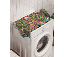 Органайзер для хранения Ambesonne "Цветочный знак с глазом" на стиральную машину, 45x120 см, cwm_19262