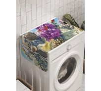 Органайзер для хранения Ambesonne "Фауна океана" на стиральную машину, 45x120 см, cwm_9235