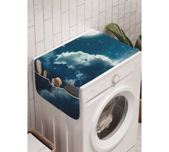 Органайзер для хранения Ambesonne "Подруга луна" на стиральную машину, 45x120 см, cwm_18990