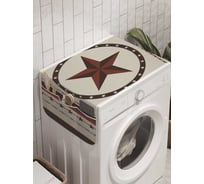 Органайзер для хранения Ambesonne "Техасская звезда в рамке" на стиральную машину, 45x120 см, cwm_8559