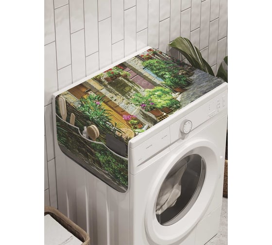 Органайзер для хранения Ambesonne "Живая улица" на стиральную машину, 45x120 см, cwm_9199 1