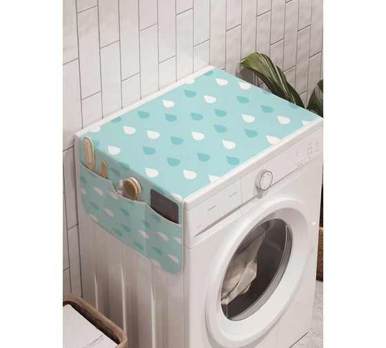 Органайзер для хранения Ambesonne "Классические капли" на стиральную машину, 45x120 см, cwm_19789 1
