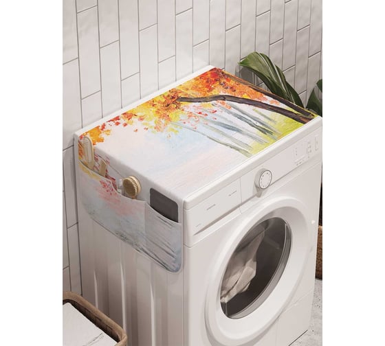 Органайзер для хранения Ambesonne "Туманная сторона" на стиральную машину, 45x120 см, cwm_6516 1