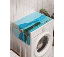 Органайзер для хранения Ambesonne "На морском балконе" на стиральную машину, 45x120 см, cwm_8272