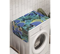 Органайзер для хранения Ambesonne "Рыбная экзотика" на стиральную машину, 45x120 см, cwm_9225