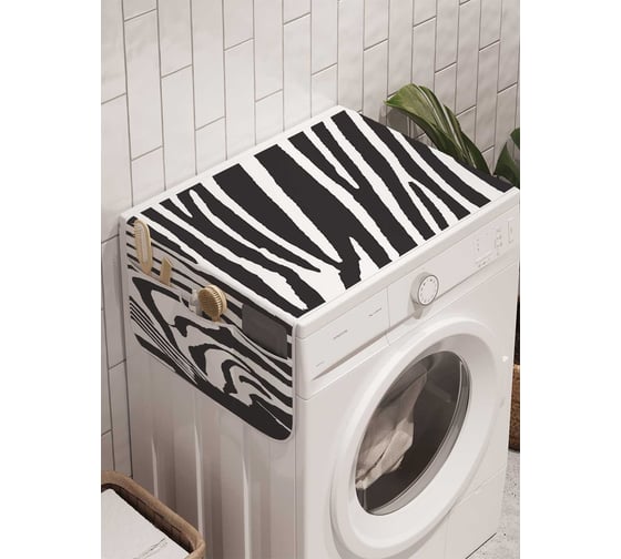 Органайзер для хранения Ambesonne "Взгляд зебры" на стиральную машину, 45x120 см, cwm_12964 1