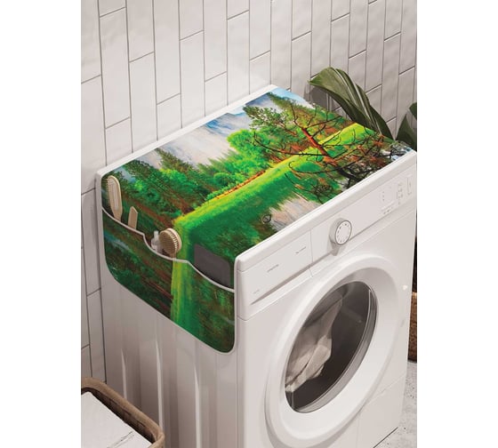 Органайзер для хранения Ambesonne "Бесценная тишина" на стиральную машину, 45x120 см, cwm_19000 1