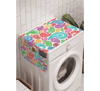 Органайзер для хранения Ambesonne "Радужные лепестки" на стиральную машину, 45x120 см, cwm_21957