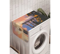 Органайзер для хранения Ambesonne "Скальный домик" на стиральную машину, 45x120 см, cwm_21785