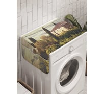 Органайзер для хранения Ambesonne "Дом на холмистом поле" на стиральную машину, 45x120 см, cwm_9220