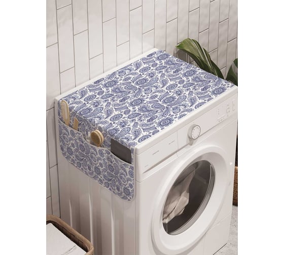 Органайзер для хранения Ambesonne "Цветочная поляна" на стиральную машину, 45x120 см, cwm_1502 1