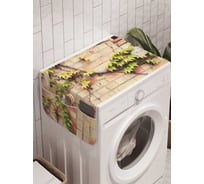 Органайзер для хранения Ambesonne "Кирпичная стена и ветки" на стиральную машину, 45x120 см, cwm_4915