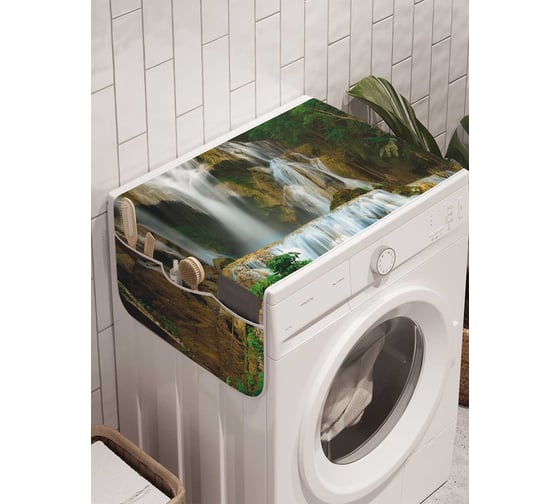 Органайзер для хранения Ambesonne "Водопадная свежесть" на стиральную машину, 45x120 см, cwm_21808 1