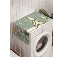 Органайзер для хранения Ambesonne "Санта в пути" на стиральную машину, 45x120 см, cwm_5528