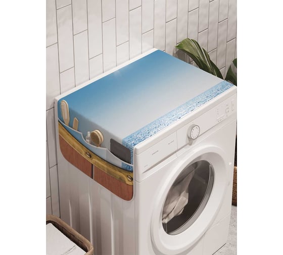 Органайзер для хранения Ambesonne "В центре моря" на стиральную машину, 45x120 см, cwm_6530 1