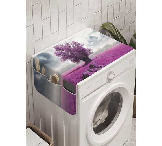 Органайзер для хранения Ambesonne "Дерево в поле" на стиральную машину, 45x120 см, cwm_8644