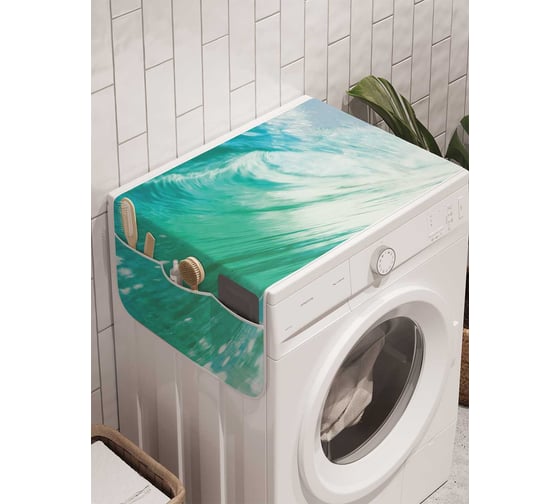 Органайзер для хранения Ambesonne "На крутой волне" на стиральную машину, 45x120 см, cwm_4485 1