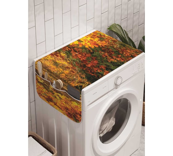 Органайзер для хранения Ambesonne "Древесный коридор" на стиральную машину, 45x120 см, cwm_19306 1
