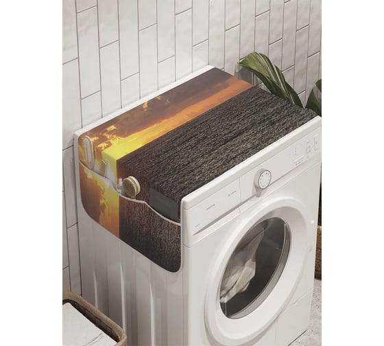 Органайзер для хранения Ambesonne "Фантазия заката" на стиральную машину, 45x120 см, cwm_8934 1