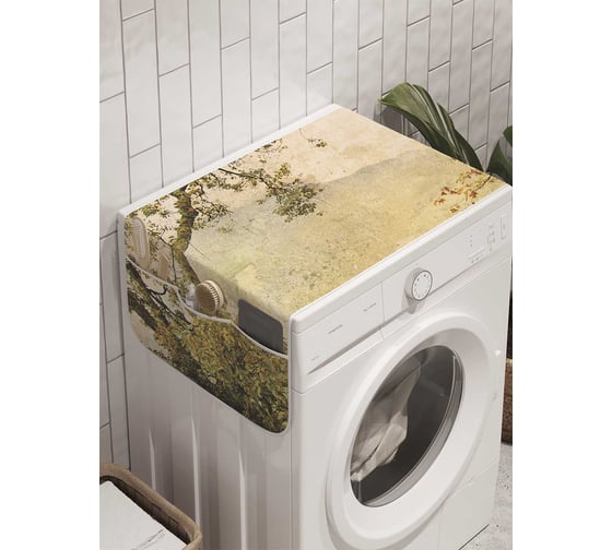 Органайзер для хранения Ambesonne "Облачные сады" на стиральную машину, 45x120 см, cwm_8006 1