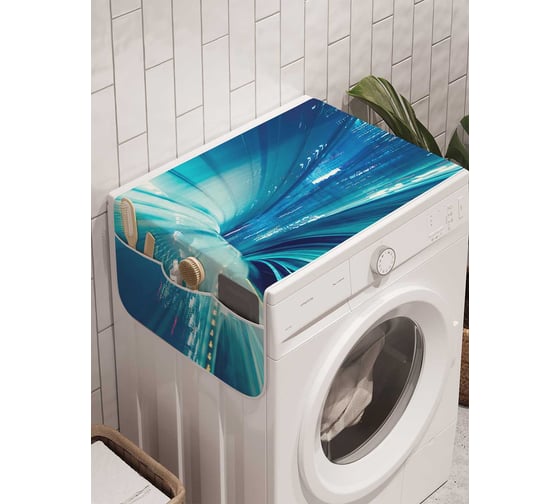 Органайзер для хранения Ambesonne "Скоростной тоннель" на стиральную машину, 45x120 см, cwm_22221 1