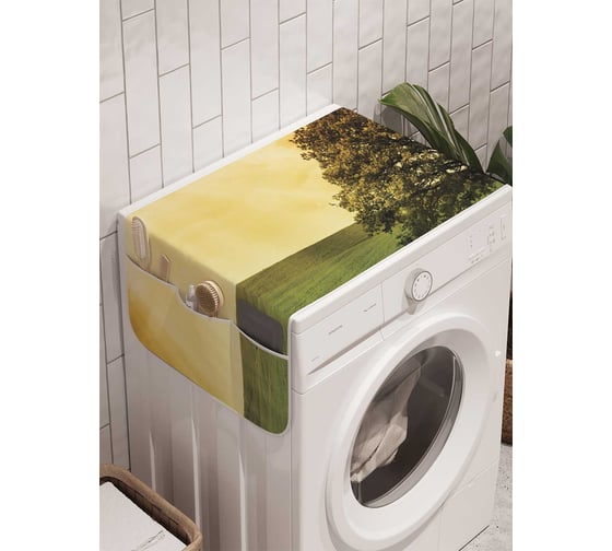 Органайзер для хранения Ambesonne "Дерево на солнечной поляне" на стиральную машину, 45x120 см, cwm_2383 1