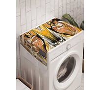 Органайзер для хранения Ambesonne "Заколдованная кошка" на стиральную машину, 45x120 см, cwm_22181