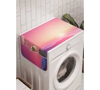 Органайзер для хранения Ambesonne "Цветочный край" на стиральную машину, 45x120 см, cwm_19314