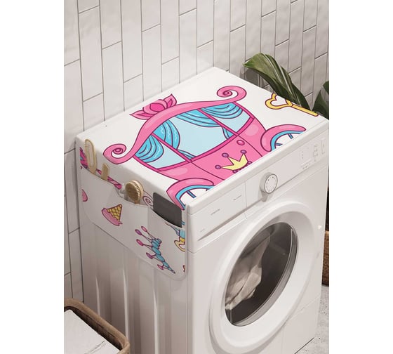 Органайзер для хранения Ambesonne "Заботы принцессы" на стиральную машину, 45x120 см, cwm_19089 1