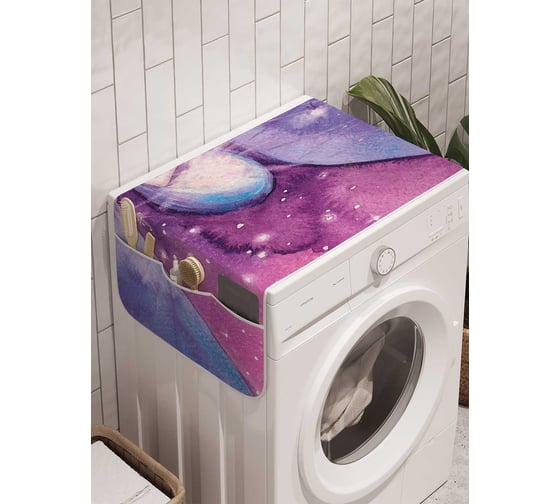 Органайзер для хранения Ambesonne "Ночь накрывает город" на стиральную машину, 45x120 см, cwm_19077