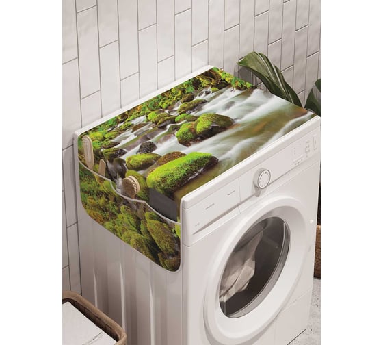 Органайзер для хранения Ambesonne "Речная мшара" на стиральную машину, 45x120 см, cwm_19312 1