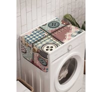 Органайзер для хранения Ambesonne "Ретро с пуговицами" на стиральную машину, 45x120 см, cwm_18866