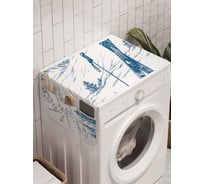 Органайзер для хранения Ambesonne "Лыжник отдыхает" на стиральную машину, 45x120 см, cwm_18895