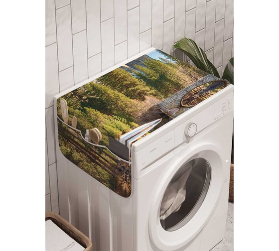 Органайзер для хранения Ambesonne "Лесное отраженье" на стиральную машину, 45x120 см, cwm_19010 1