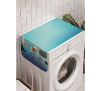 Органайзер для хранения Ambesonne "Люди и морские жители" на стиральную машину, 45x120 см, cwm_6468