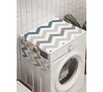 Органайзер для хранения Ambesonne "Серость зигзагов" на стиральную машину, 45x120 см, cwm_8048
