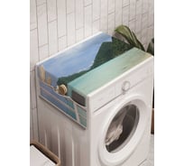 Органайзер для хранения Ambesonne "Окно к островам" на стиральную машину, 45x120 см, cwm_5172