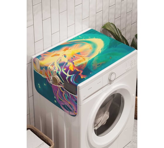 Органайзер для хранения Ambesonne "Гигантские медузы" на стиральную машину, 45x120 см, cwm_21796 1