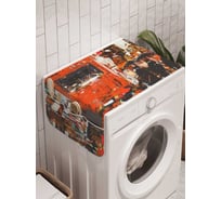 Органайзер для хранения Ambesonne "Городская возня" на стиральную машину, 45x120 см, cwm_21792